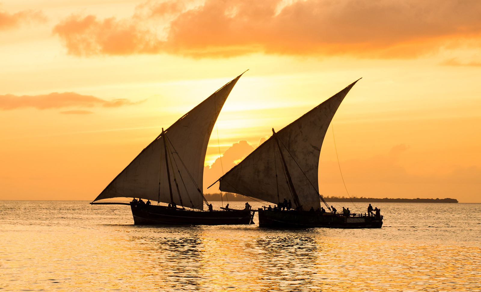 Dhows at dusk